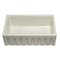 Alfi Brand 30" Biscuit Reversible Smooth / Fluted Sgl Bowl Fireclay Farm Sink AB3018HS-B - alternate 7